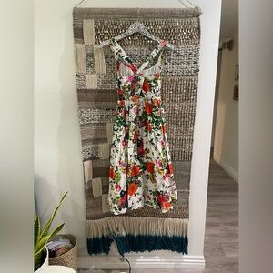 By Anthropologie Floral Midi Dress sz 6